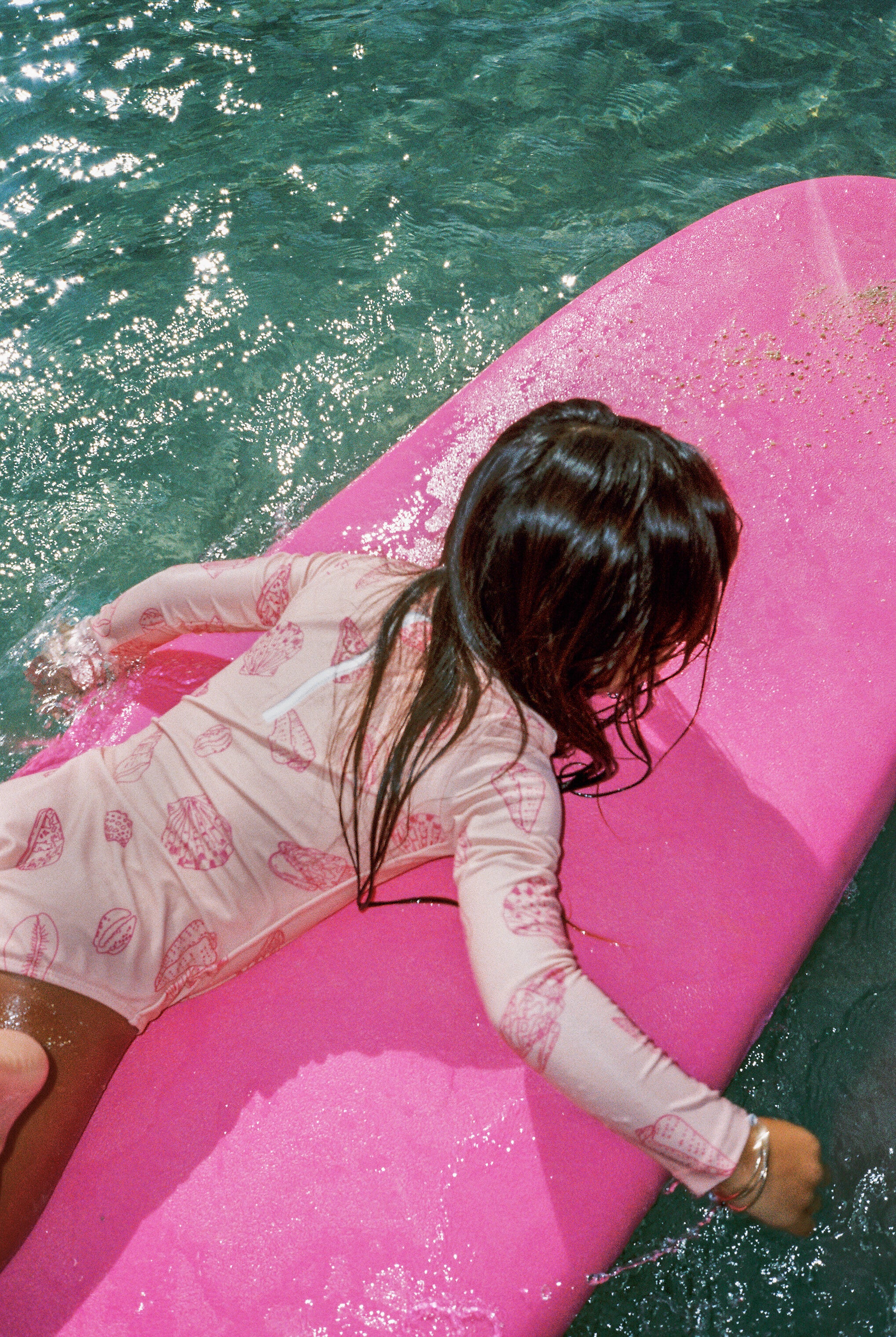 Child on a surfboard