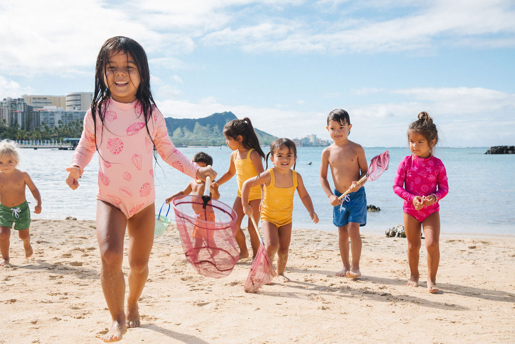 Sunny Day Long Sleeve Suit in Shell Picking