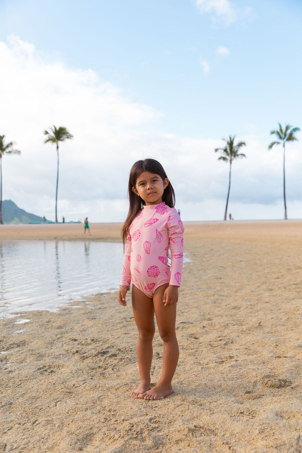 Sunny Day Long Sleeve Suit in Shell Picking