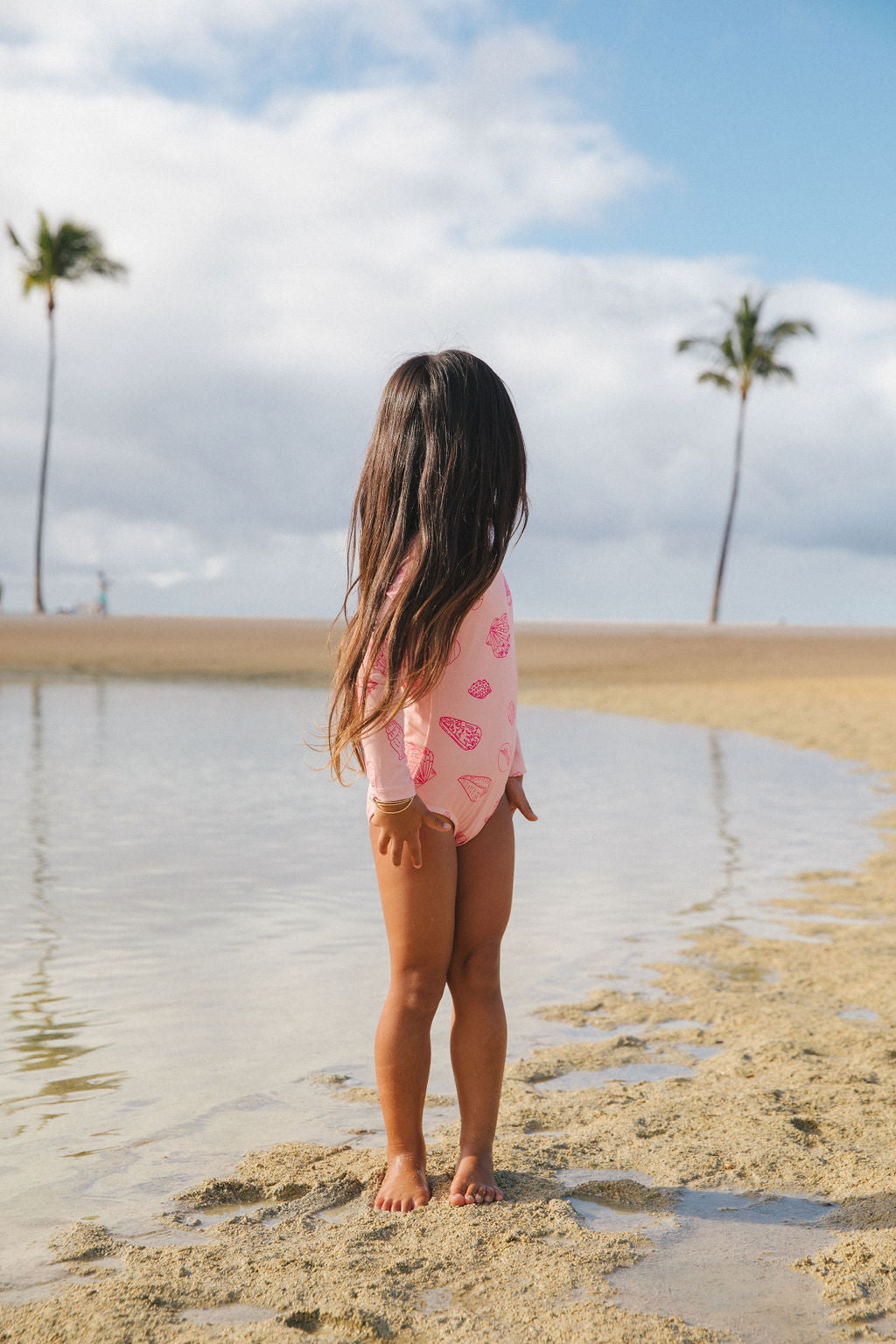 Sunny Day Long Sleeve Suit in Shell Picking